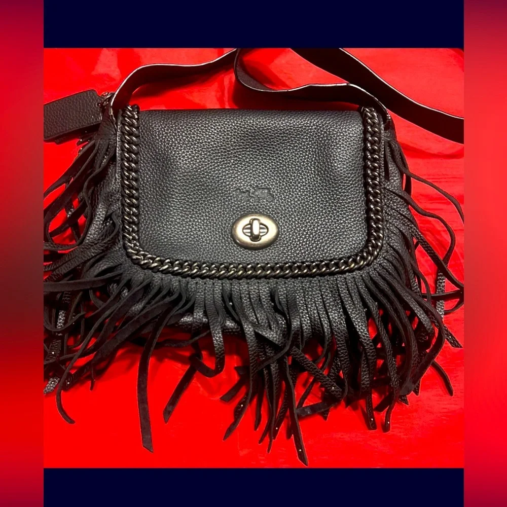 Coach Saddlebag - Dakota fringed - Picture 1 of 6
